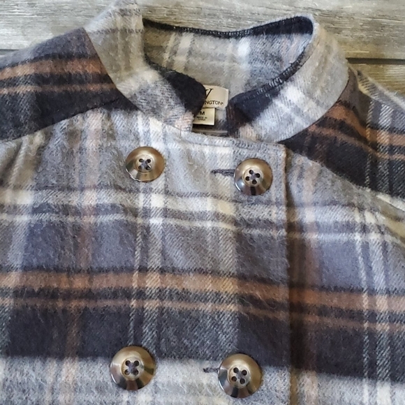 Flannel / Plaid Print Lined Jacket / Shacket  Med - Picture 3 of 6
